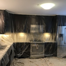 Kitchen and Living Room Ceiling Painting in Framingham, MA 2